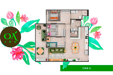 Plantas - Lançamento Residencial Oásis Jundiaí