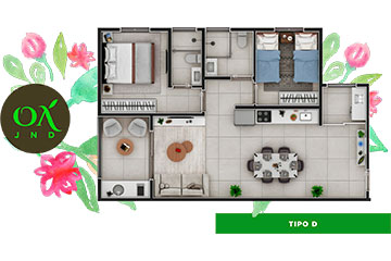 Plantas - Lançamento Residencial Oásis Jundiaí