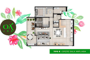 Plantas - Lançamento Residencial Oásis Jundiaí