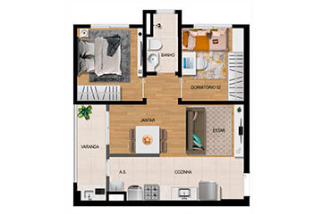 Plantas - Gioviale Residencial Jundiaí