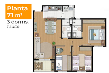 Plantas - Vista Park Residencial - Jundiaí